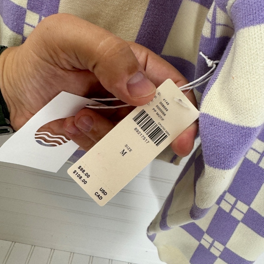 NEW Daily Practice Medium Cropped Sweatshirt Anthropologie - Picture 5 of 9